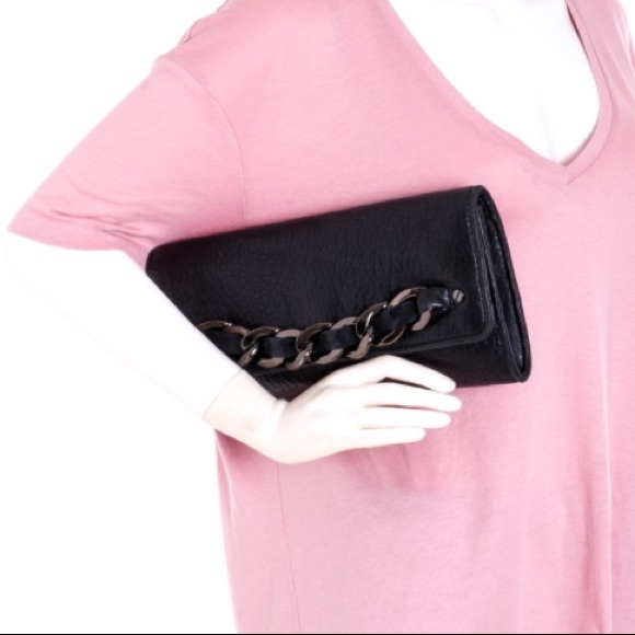 Michael Kors black pebbled leather clutch - Picture 2 of 3